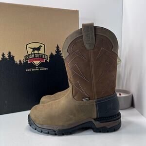Irish Setter Two Harbors Ultra Dry WP Pull On Boots Brown 83966 Men's 8 E2 NWB